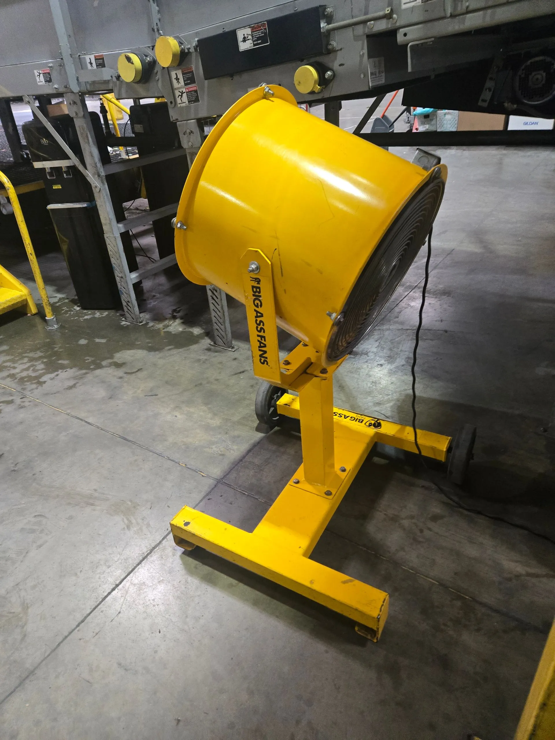 A newly cleaned machine
